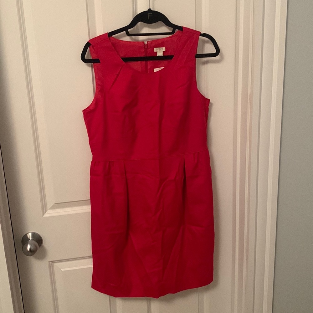 J. Crew Factory Red Wool Dress Size 12 NWT
